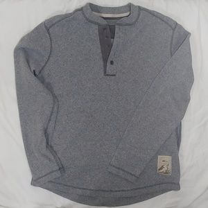 REI Henley Long Sleeve Thermal Gray Size Small